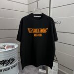 P70 亚力山大* Alexand* 2026春夏新款 印花工艺 定制双纱平纹纯棉面料 短袖T恤 男女同款 颜色：黑色 白色 尺码： S （90-130斤） M （120-150斤） L （140-165斤） XL （160-180斤） XXL （180-210斤）