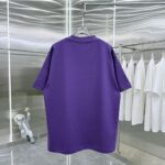 P80 大王 2026秋冬新款360克重磅短袖t恤 3D立体硅胶烫钻 圆领短袖T恤 实物很棒男女同款宽松版 尺码S M L XL XXL 五个码 黑色 白色 紫色