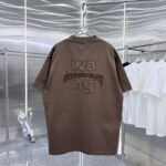 P85 大王 2026秋冬新款360克重磅短袖t恤 3D立体硅胶烫钻 圆领短袖T恤 实物很棒男女同款宽松版 尺码S M L XL XXL 五个码 黑色 白色 棕色