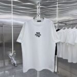 P85 大王 2026秋冬新款360克重磅短袖t恤 3D立体硅胶烫钻 圆领短袖T恤 实物很棒男女同款宽松版 尺码S M L XL XXL 五个码 黑色 白色 棕色