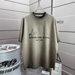 P80 亚力山大* Alexand* 2026春夏新款 洗水磨破320克圆领短袖tee 男女同款宽松版 颜色 :洗水深黑 洗水白 洗水灰 褐色 洗水紫色 尺码 :S M L XL XXL 尺码： S （90-130斤） M （120-150斤） L （140-165斤） XL （160-180斤） XXL （180-210斤）