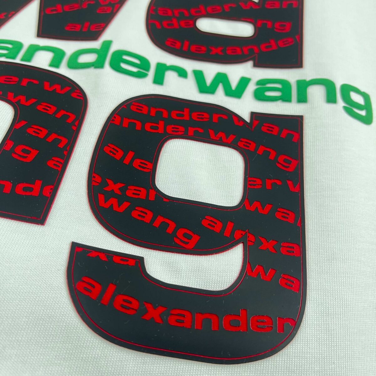 P85 亚历山大*王*alexander* 2026春夏新款 独家高端wang字母立体佳胶工艺 短袖T恤 定制双纱平纹纯棉面料 男女同款 颜色：黑色 白色 尺码： S （90-130斤） M （120-150斤） L （140-165斤） XL （160-180斤） XXL （180-210斤）