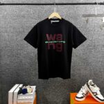 P85 亚历*山大*王*alexander* 2026春夏新款 独家高端wang字母立体佳胶工艺 短袖T恤 定制双纱平纹纯棉面料 男女同款 颜色：黑色 白色 尺码： S （90-130斤） M （120-150斤） L （140-165斤） XL （160-180斤） XXL （180-210斤）