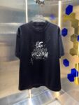 P70 DG/杜嘉* 2025ss 标识Logo印花简约百搭圆领短袖T恤宽松男女同款 颜色：黑色 白色 绿色 紫色 尺码: S M L XL XXL