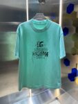 P70 DG/杜嘉* 2025ss 标识Logo印花简约百搭圆领短袖T恤宽松男女同款 颜色：黑色 白色 绿色 紫色 尺码: S M L XL XXL
