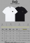 P70 [DG 杜嘉班纳] 2026FW短袖T恤 经典徽章标识 高端26s双纱300克面料 重磅面料 定制拉架罗纹同缸同染 三标齐全 男女同款 颜色：黑色 白色 尺码：S M L XL XXL