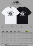 P70 [DG 杜嘉班纳] 2026FW短袖T恤 LOGO印花 高端26s双纱300克面料 重磅面料 定制拉架罗纹同缸同染 三标齐全 男女同款 颜色：黑色 白色 尺码：S M L XL XXL