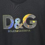 P80 𝙉𝙚𝙬⚜️DG杜嘉》 2026春夏新款短袖T恤 重磅纯棉立体压胶个性款 颜色：白色 黄色 黑色 码数：S M L XL XXL