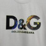 P80 𝙉𝙚𝙬⚜️DG杜嘉》 2026春夏新款短袖T恤 重磅纯棉立体压胶个性款 颜色：白色 黄色 黑色 码数：S M L XL XXL