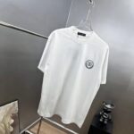 P75 dg～杜嘉班纳字母logo刺绣 《区别通货面料》双纱平纹，紧密纱线，久洗不变形短袖tee， 上身十分舒适，男女同款半袖，落肩宽松版型 颜色: 黑色 白色 咖啡色 尺码：S（90-130斤） M（125-150斤） L（135-165斤） XL（160-190斤） XXL（185-220斤）