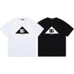 P70 DG/杜嘉班纳 标识Logo印花简约百搭圆领短袖T恤男女同款 吊牌 领标 水洗唛 三标齐全 尺码：S-XXL 颜色：黑色，白色