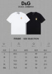 P75 [DG 杜嘉班纳] 2026FW短袖T恤 经典款刺绣字母 高端26s双纱300克面料 重磅面料 定制拉架罗纹同缸同染 三标齐全 男女同款 颜色：黑色 白色 尺码：S M L XL XXL