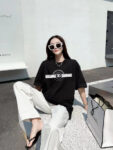 P70 DG/杜嘉班纳 印花LOGO字母百搭圆领短袖T恤男女同款 吊牌 领标 水洗唛 三标齐全 尺码：S-XXL 颜色：黑色，白色