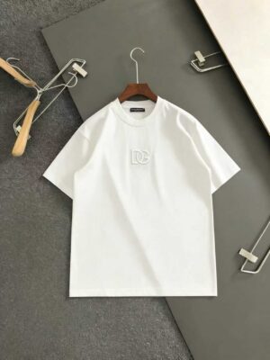 P75 Dg#230克双纱料短袖上新，刺绣Logo，黑色，白色，橙色，码数S一ⅹxl