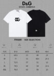 P70 🔥 [DG 杜嘉班纳] 2024FW短袖T恤 硅胶厚板字母 高端32s双纱260克面料 重磅面料 定制拉架罗纹同缸同染 三标齐全 男女同款 颜色：黑色 白色 尺码：S M L XL XXL
