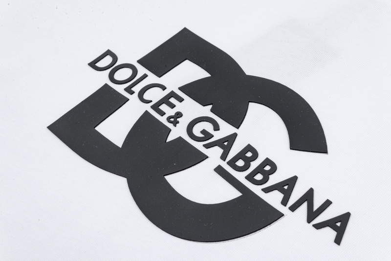 P75 DG/杜嘉班纳 立体硅胶LOGO字母百搭圆领短袖T恤男女同款 吊牌 领标 水洗唛 三标齐全 尺码：S-XXL 颜色：黑色，白色