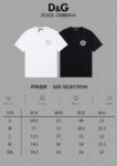 P75 🔥 [DG 杜嘉班纳] 2024FW短袖T恤 经典款刺绣字母 高端32s双纱260克面料 重磅面料 定制拉架罗纹同缸同染 三标齐全 男女同款 颜色：黑色 白色 尺码：S M L XL XXL
