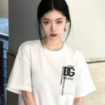 P75 🔥 [DG 杜嘉班纳] 2024FW短袖T恤 经典款刺绣字母 高端32s双纱260克面料 重磅面料 定制拉架罗纹同缸同染 三标齐全 男女同款 颜色：黑色 白色 尺码：S M L XL XXL