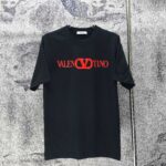 P75 VALEN* 华伦天奴 2026新款 厚板胶短袖t恤 宽松版型男女同款 尺码 S M L XL XXL 黑色 白色