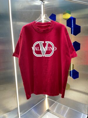 P80 VALENTIN* 华伦天*奴 2026春夏新款 洗水磨破320克圆领短袖tee 男女同款宽松版 吊牌 领标 洗水唛 三标齐全 颜色 :洗水黑 洗水白 洗水灰 洗水绿 洗水红 尺码 :S M L XL XXL