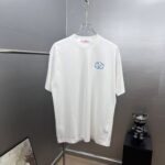 P85 valent*no *华伦厚板植绒logo字母 《区别通货面料》双纱纯棉上衣 7a抗菌短袖tee 上身十分舒适，男女同款半袖，落肩宽松版型 颜色: 黑色 白色 咖啡色 尺码：S（90-130斤） M（125-150斤） L（135-165斤） XL（160-190斤） XXL（185-220斤）