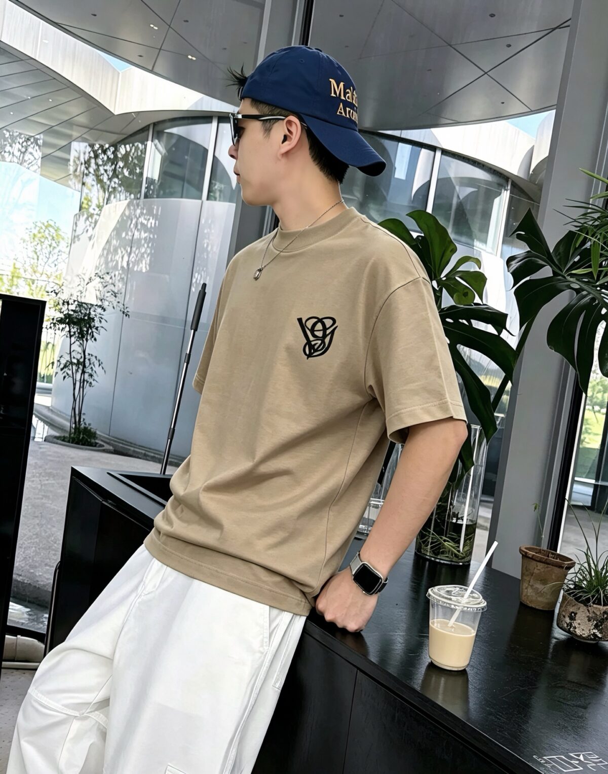 P75 valent*no *华伦天奴，logo字母立体刺绣 《区别通货面料》双纱纯棉上衣 7a抗菌短袖tee 上身十分舒适，男女同款半袖，落肩宽松版型 颜色: 黑色 白色 咖啡色 尺码：S（90-130斤） M（125-150斤） L（135-165斤） XL（160-190斤） XXL（185-220斤）