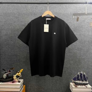 P80 Vale*华伦*天奴 2026春夏新款 字母刺绣logo工艺 双纱定制平纹纯棉面料 短袖T恤 男女同款 颜色：白色 黑色 酒红色 花灰色 尺码： S （90-130斤） M （120-150斤） L （140-165斤） XL （160-180斤） XXL （180-210斤）