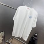 P85 valent*no *华伦厚板植绒logo字母 《区别通货面料》双纱纯棉上衣 7a抗菌短袖tee 上身十分舒适，男女同款半袖，落肩宽松版型 颜色: 黑色 白色 咖啡色 尺码：S（90-130斤） M（125-150斤） L（135-165斤） XL（160-190斤） XXL（185-220斤）
