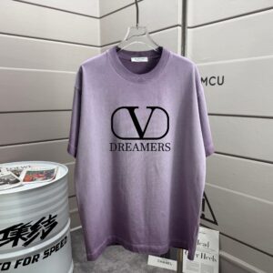 P80 VALENTIN* 华伦天*奴 2026春夏新款 洗水磨破320克圆领短袖tee 男女同款宽松版 颜色 :洗水黑 洗水白 洗水灰 洗水紫色 尺码 :S M L XL XXL 尺码： S （90-130斤） M （120-150斤） L （140-165斤） XL （160-180斤） XXL （180-210斤）
