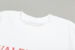 P80 Valentino/华伦天奴 立体硅胶Logo字母简约百搭短袖T恤男女同款 吊牌 领标 水洗唛 三标齐全 定织定染280克精梳棉面料 尺码：S-XXL 颜色：黑色，白色