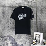 P70 MONCLE* 蒙口* 新款短袖T恤 经典字母植绒logo 宽松版型男女同款 尺码 S M L XL XXL 黑色 白色 藏青色