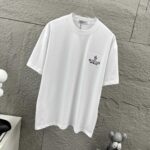 P80 Moncle* 蒙口*2026 春夏新款 经典图标字母立体刺绣+烫画工艺 定制双纱平纹纯棉面料 短袖T恤 男女同款 颜色：黑色 白色 尺码： S （90-130斤） M （120-150斤） L （140-165斤） XL （160-180斤） XXL （180-210斤）