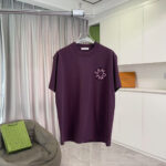 P70 Moncle* 蒙口2026夏季新款 个性logo印花 定制面料300 短袖t恤 男女同款 尺码：S M L XL XXL 五个码 颜色：黑色 白色 绿色 紫色