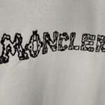 P70 MONCL* 蒙口* 2026春夏新款短袖T恤 定制纯棉字母logo 美丽绒 颜色：黑色 白色 深蓝 棕色 码数：S M L XL XXL
