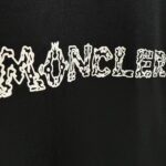 P70 MONCL* 蒙口* 2026春夏新款短袖T恤 定制纯棉字母logo 美丽绒 颜色：黑色 白色 深蓝 棕色 码数：S M L XL XXL