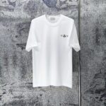 P75 MONCLE* 蒙口* 2026新款 植绒➕章仔logo 短袖t恤 宽松版型男女同款 尺码 S M L XL XXL 黑色 白色 藏青色 灰色