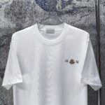 P75 MONCLE* 蒙口* 2026新款 植绒➕章仔logo 短袖t恤 宽松版型男女同款 尺码 S M L XL XXL 黑色 白色 藏青色 灰色