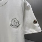 P80 MONCL* 蒙口* 2026春夏新款短袖T恤 定制纯棉字母logo 刺绣 颜色：黑色 白色 深蓝 码数：S M L XL XXL