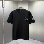 P80 MONCL* 蒙口* 2026春夏新款短袖T恤 定制纯棉字母logo 刺绣 颜色：黑色 白色 深蓝 码数：S M L XL XXL