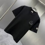 P80 MONCL* 蒙口* 2026春夏新款短袖T恤 定制纯棉字母logo 刺绣 颜色：黑色 白色 深蓝 码数：S M L XL XXL