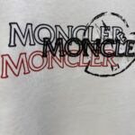 P80 MONCL* 蒙口* 2026春夏新款短袖T恤 定制纯棉字母logo 印花+刺绣 颜色：黑色 白色 深蓝 码数：S M L XL XXL
