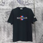 P75 MONCLE* 蒙口* 2026新款 立体厚板胶logo 短袖t恤 宽松版型男女同款 尺码 S M L XL XXL 黑色 白色 藏青色