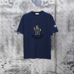 P75 MONCLE* 蒙口* 2026新款 立体厚板胶logo 短袖t恤 宽松版型男女同款 尺码 S M L XL XXL 黑色 白色 藏青色