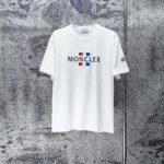 P75 MONCLE* 蒙口* 2026新款 立体厚板胶logo 短袖t恤 宽松版型男女同款 尺码 S M L XL XXL 黑色 白色 藏青色