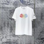 P75 MONCLE* 蒙口* 2026新款 立体厚板胶logo 短袖t恤 宽松版型男女同款 尺码 S M L XL XXL 黑色 白色 藏青色