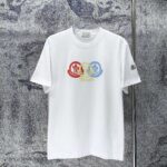 P75 MONCLE* 蒙口* 2026新款 立体厚板胶logo 短袖t恤 宽松版型男女同款 尺码 S M L XL XXL 黑色 白色 藏青色