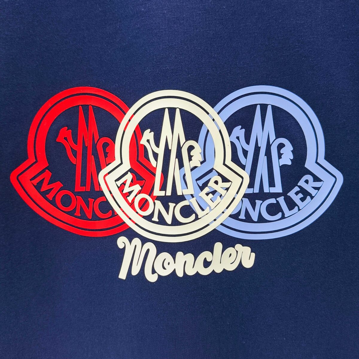 P75 MONCLE* 蒙口* 2026新款 立体厚板胶logo 短袖t恤 宽松版型男女同款 尺码 S M L XL XXL 黑色 白色 藏青色