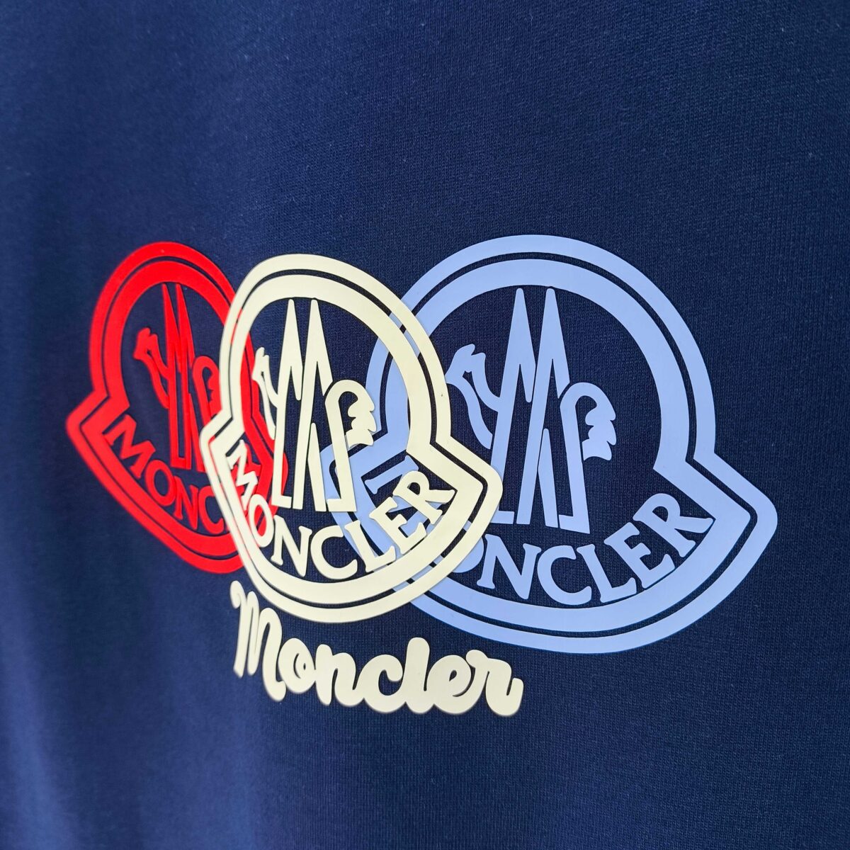 P75 MONCLE* 蒙口* 2026新款 立体厚板胶logo 短袖t恤 宽松版型男女同款 尺码 S M L XL XXL 黑色 白色 藏青色
