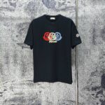 P75 MONCLE* 蒙口* 2026新款 立体厚板胶logo 短袖t恤 宽松版型男女同款 尺码 S M L XL XXL 黑色 白色 藏青色