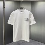 P75 MONCL* 蒙口* 2026春夏新款短袖T恤 定制纯棉字母logo 刺绣 颜色：黑色 白色 深蓝 巧色 码数：S M L XL XXL